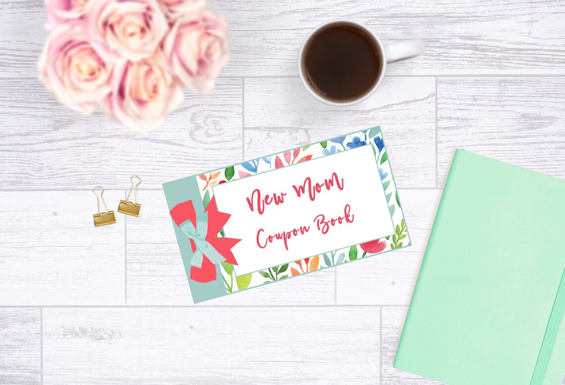 DIY Printable New Mom Coupon Book Baby Shower Gift Coupon Etsy