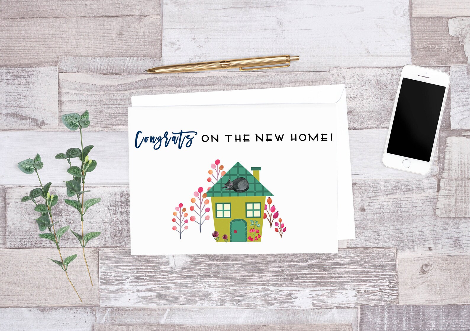 Printable New Home Congratulations Card Printable First Home Etsy