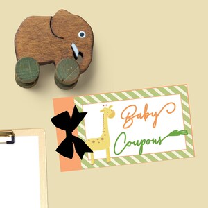 Baby Shower Coupon Book Baby Shower Game and Gift for Mom - Etsy