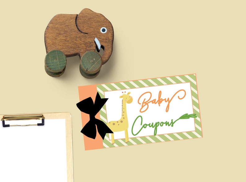 Baby Shower Coupon Book Baby Shower Game and Gift for Mom Etsy
