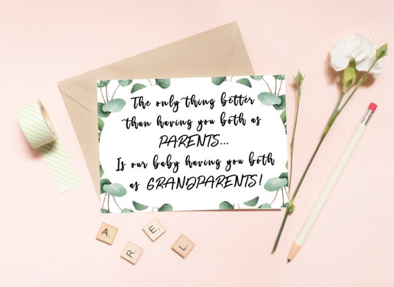 Printable Pregnancy Announcement Card Pregnancy Announcement To 