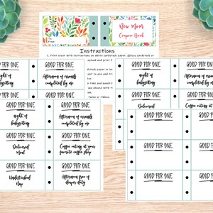 DIY Printable New Mom Coupon Book Baby Shower Gift Coupon - Etsy