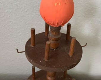 Vintage Wooden Spool Holder, Farmhouse spool holder