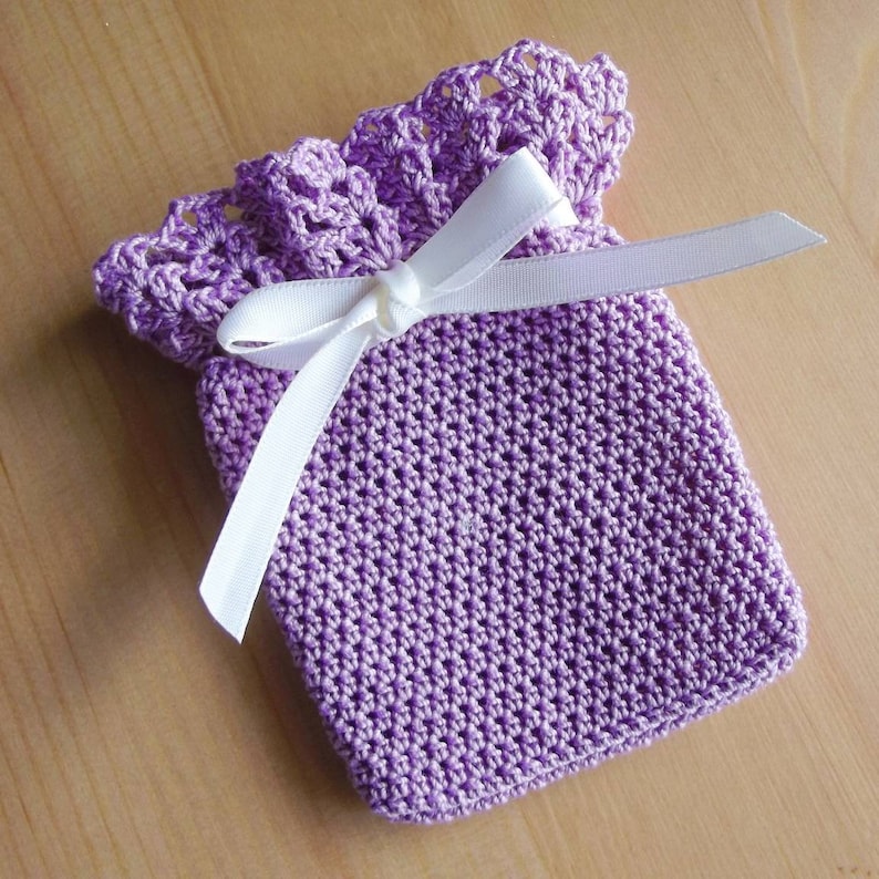 Crochet Sachet Bags for Dried Lavender Buds, Potpourri Bags, Crochet