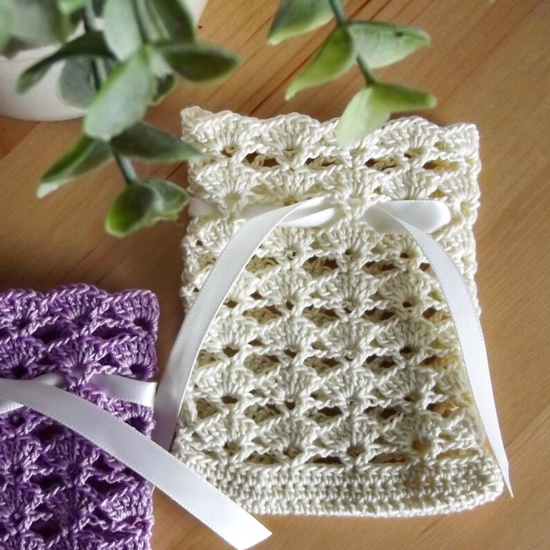 Crochet sachet bags potpourri pouches crochet bags for dried Etsy