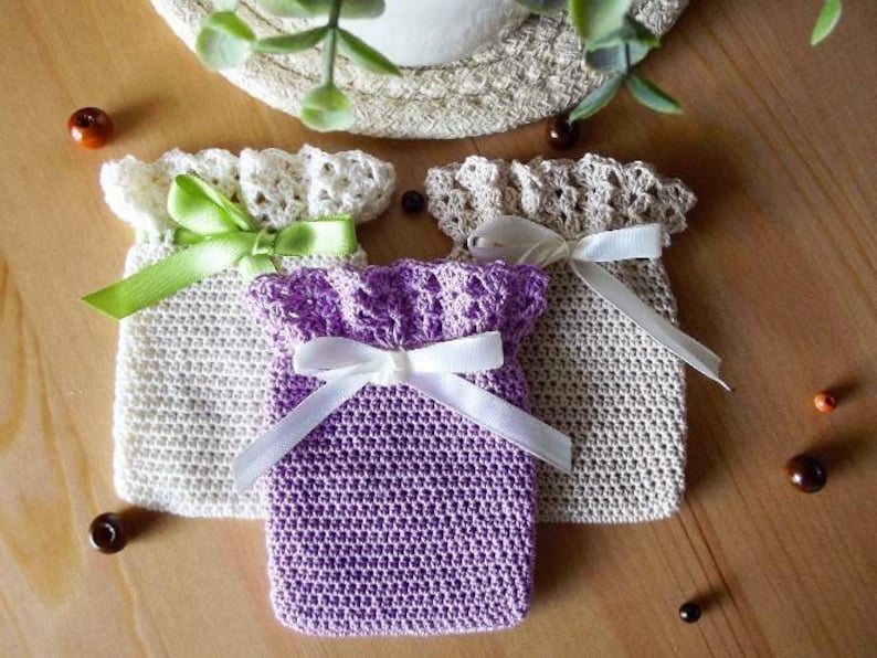 Download Crochet sachet bags for dried lavender buds potpourri bags ...