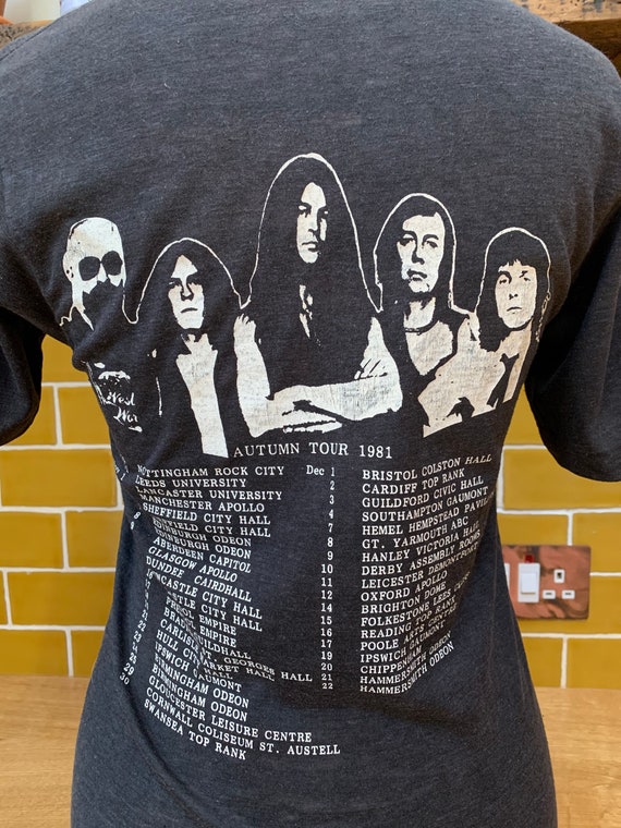 Vintage 1981 Ian Gillan Double Trouble tour shirt… - image 4