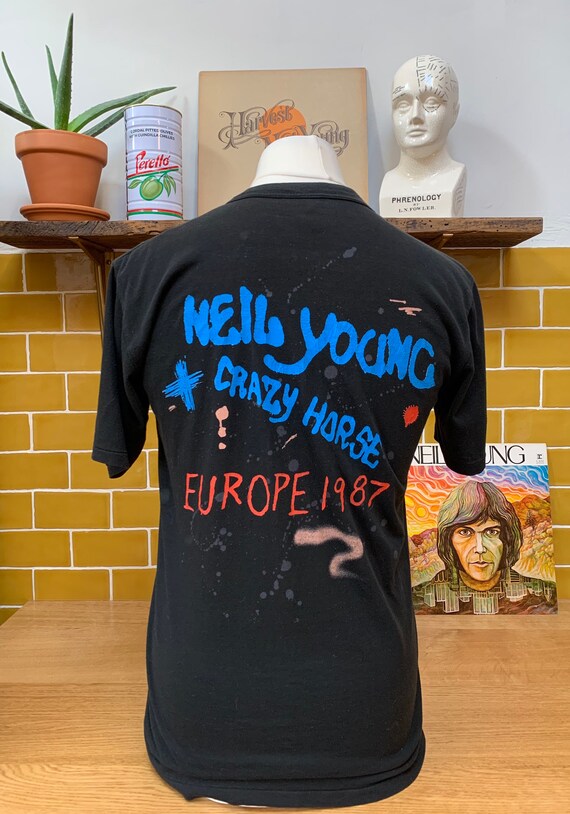 Vintage 1987 Neil Young & Crazy Horse tour shirt - image 3