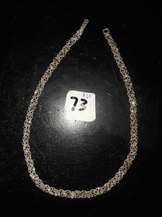 Necklace chain silver 925 stones