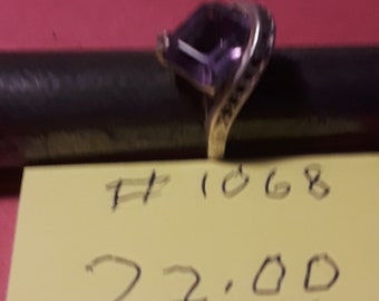 Silver 925. With purple stone ring