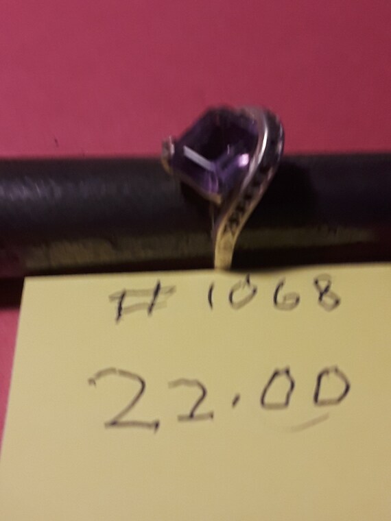 SILVER925 PURPLE STONE RING/シルバー/リング