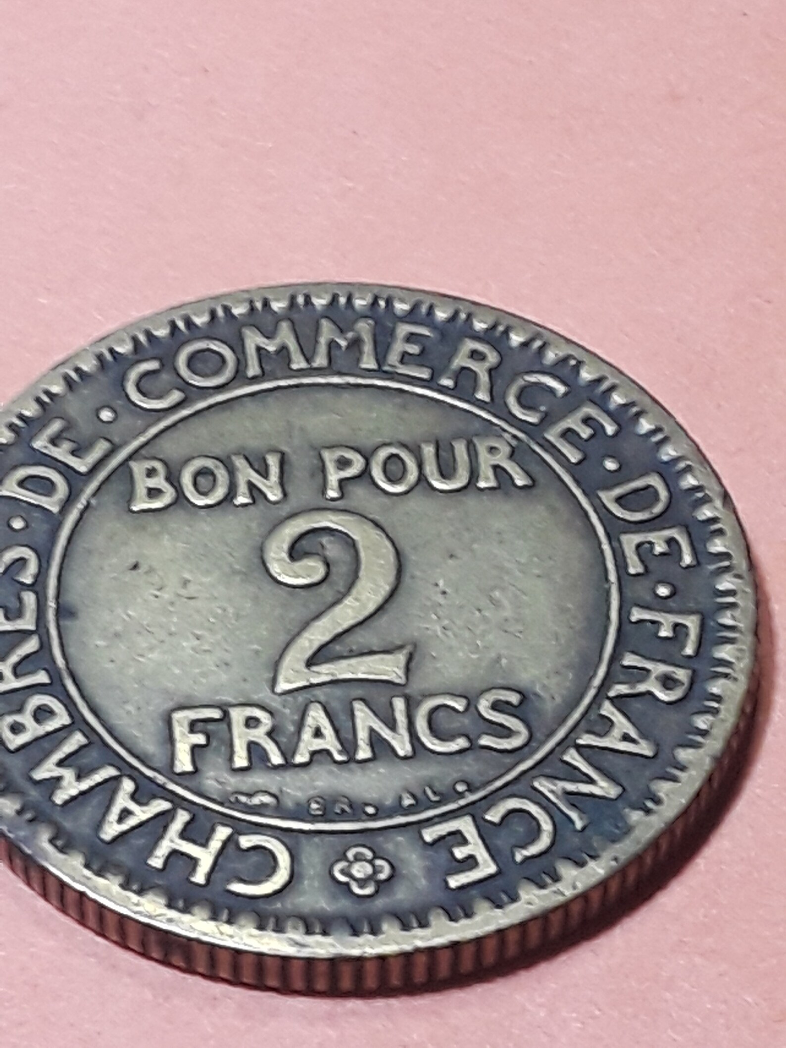 Commerce Industrie 1923 2 Francs Coin