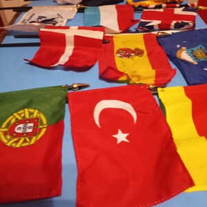 Assorted Small Flags Lot of Twelve - Etsy