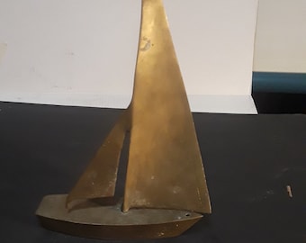 Sail boat brass