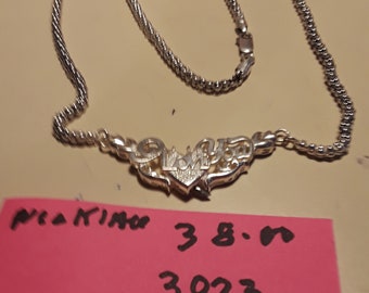 Necklace  l love you.  Silver925