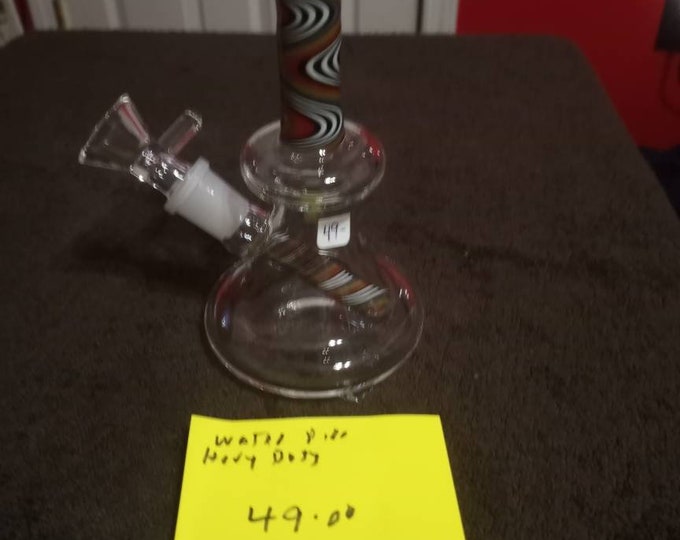 Water Tobacco Pipe Clear Glass Heavy Duty Vinegar New Etsy