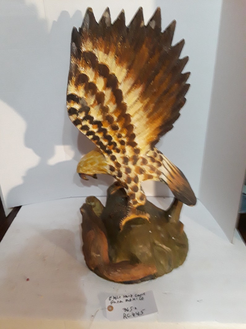 Eagle hand carved from mexico image 4