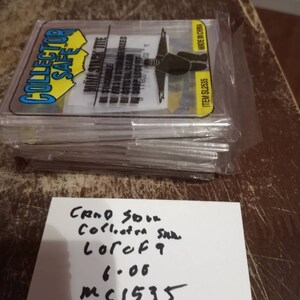 Protector de tarjetas colector tamaño seguro 3 3/4 por 2 3/4 pulgadas