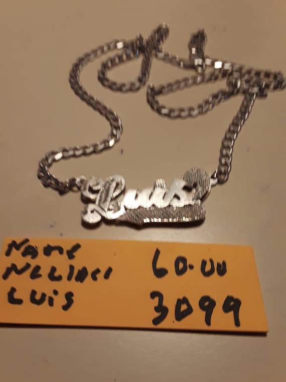 Name necklace Luis silver 925