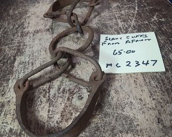 Slave cuffs from  Burkina Faso west Africa very old