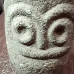 Face Rock Hand Carved by the People of the Dominican Republic. Very ...