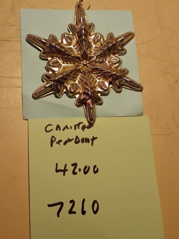 Christmas medallion silver 925