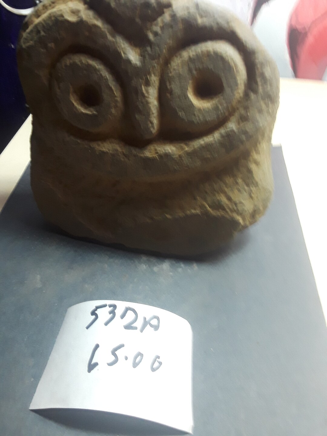 Face Rock From the Dominican Republic Hand Carved by People - Etsy