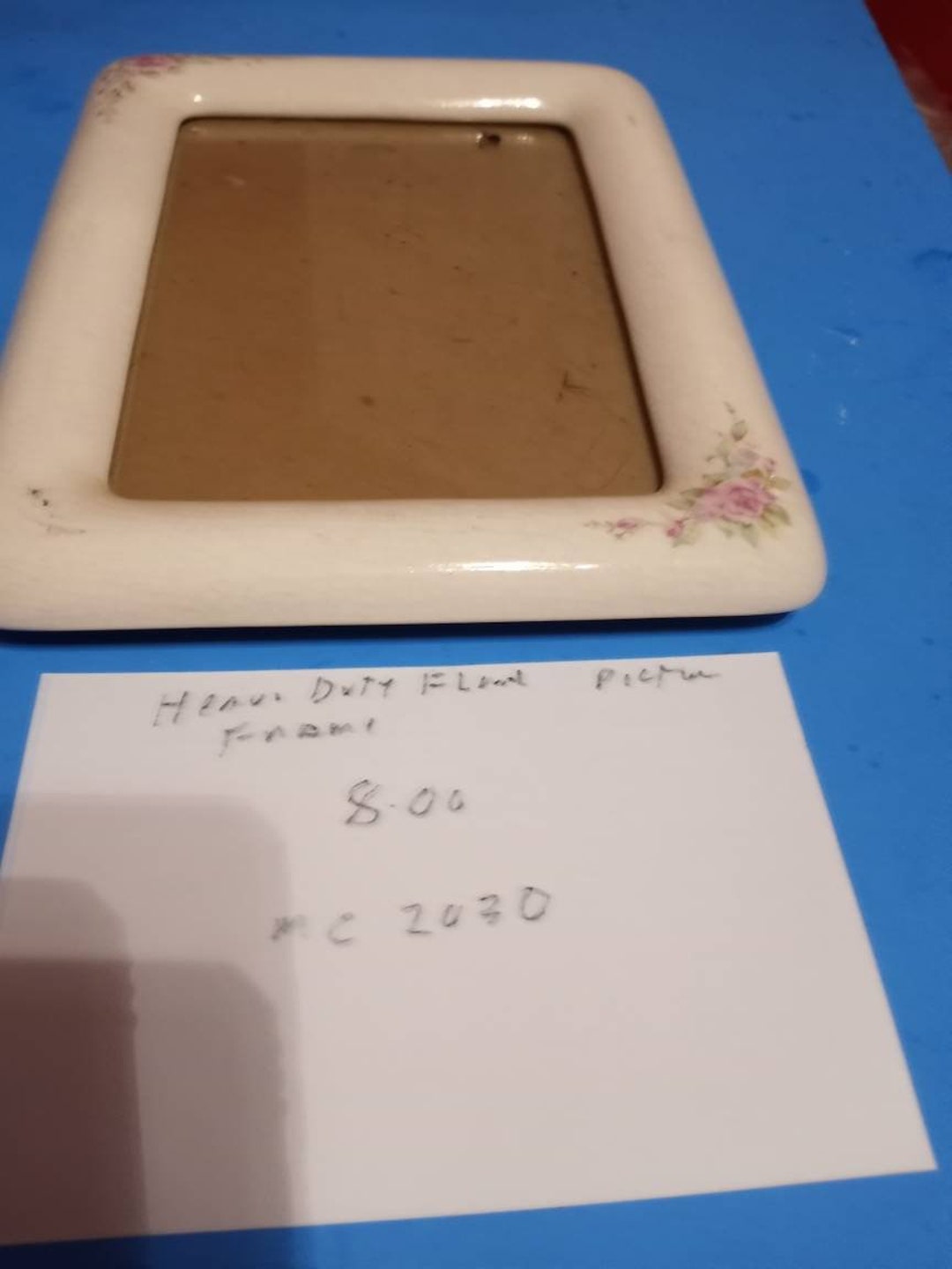 Heavy Duty Floral Formica Type Picture Frame Vintage - Etsy