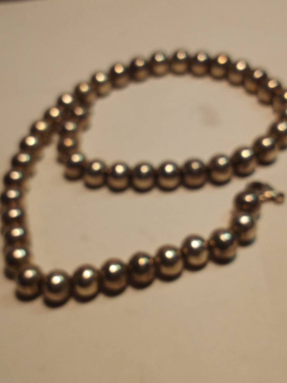 Necklace. Silver 925 beaded. Very good condition - image 2