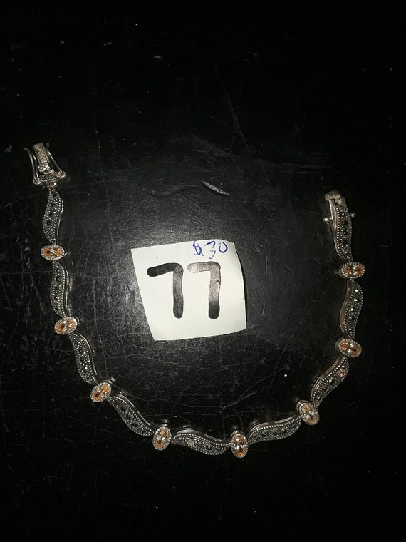 Bracelet silver 925 stones - image 1