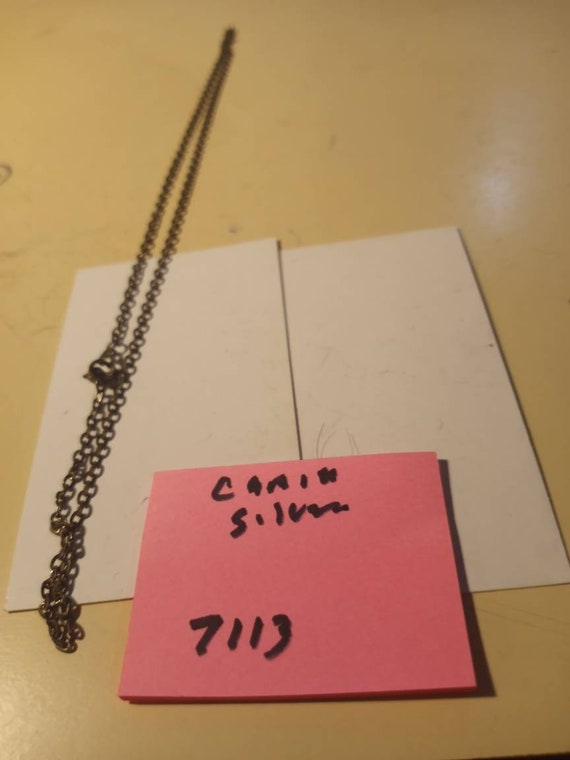 Silver necklace from the Dominican Republic