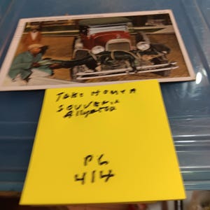 Een souvenir mee naar huis nemen Alligator vintage ansichtkaart schaars PC 414