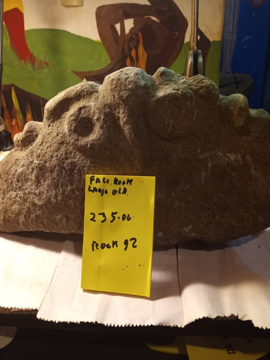 Face Rock Hand Carved by People of the Dominican Republic Large and Old ...