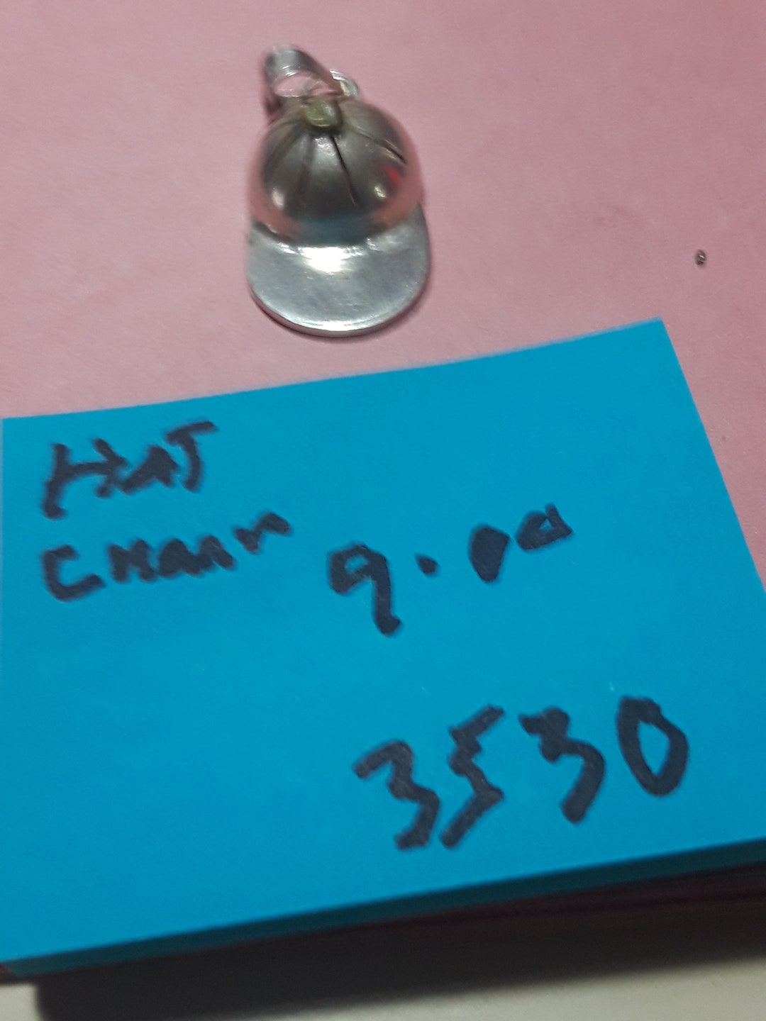 Hat Charm Silver 925 Etsy