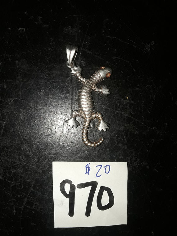 Pendant silver 925 lizard