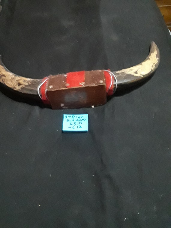 American Indian Bull Horns Decorative Etsy