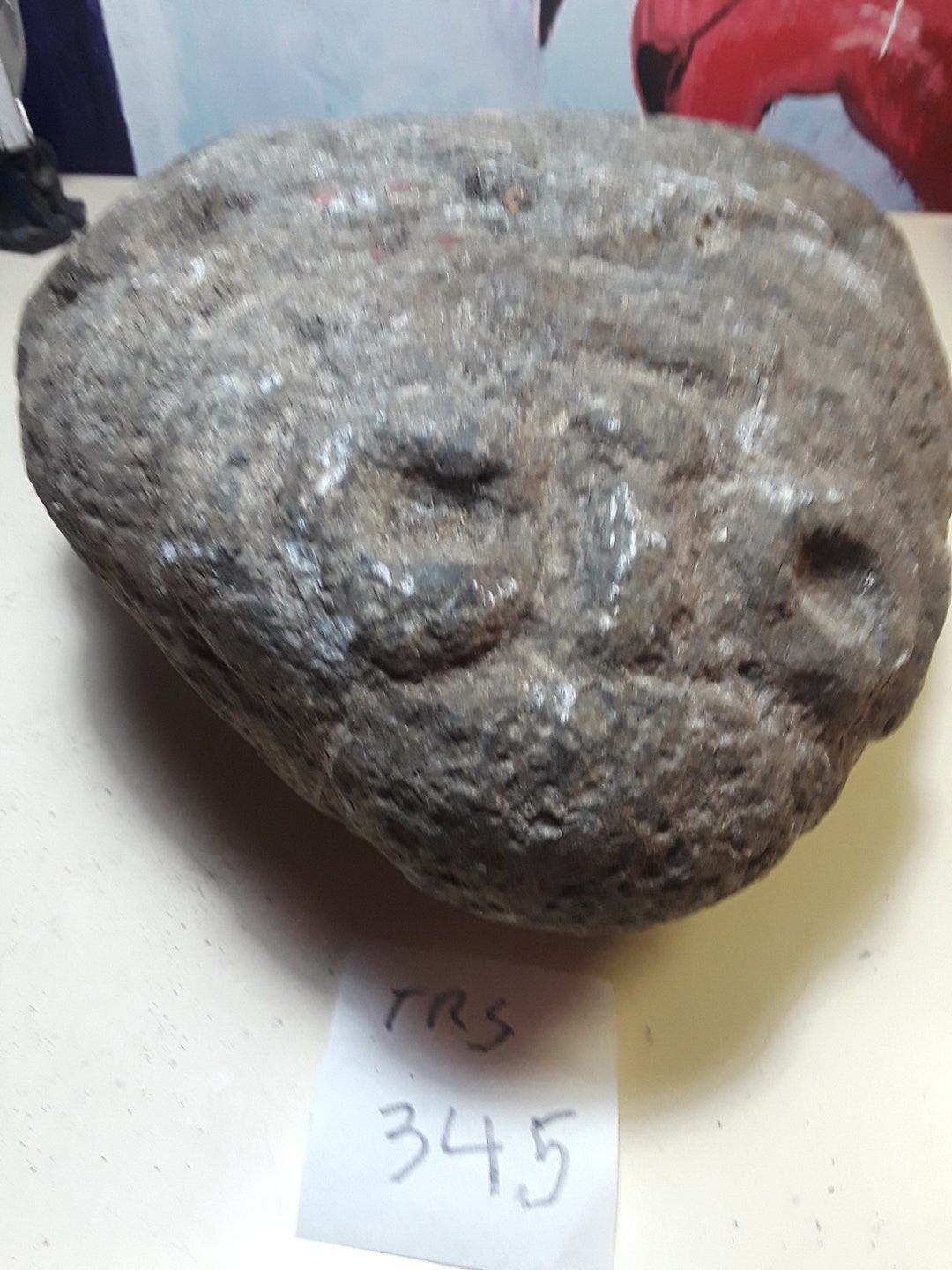 Hand Carved Face Rock From the Dominican Republic Very Old - Etsy