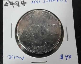 Moneda de plata 1 onza troy