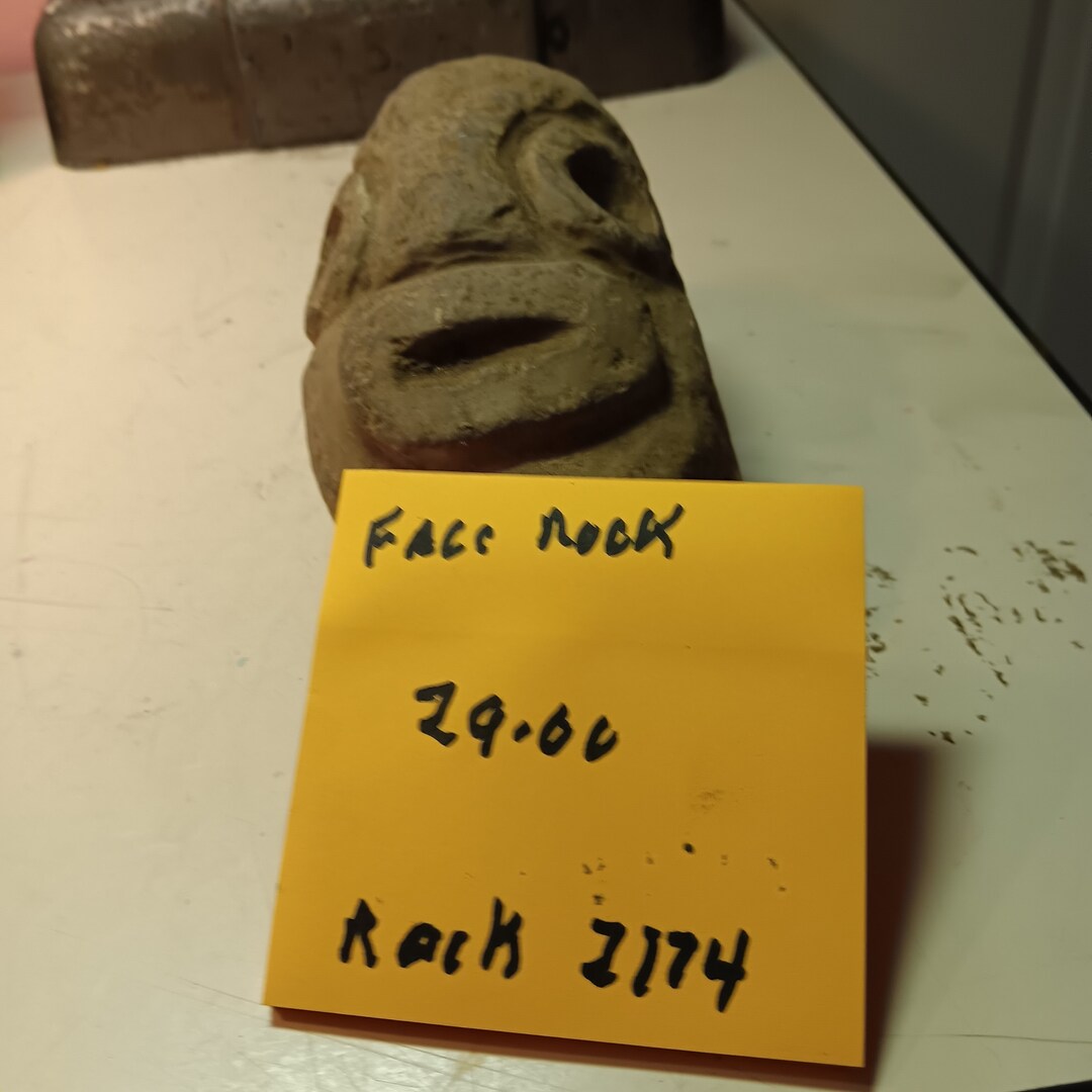 Face Rock Hand Carved by the People of the Dominican Republic Very Old ...