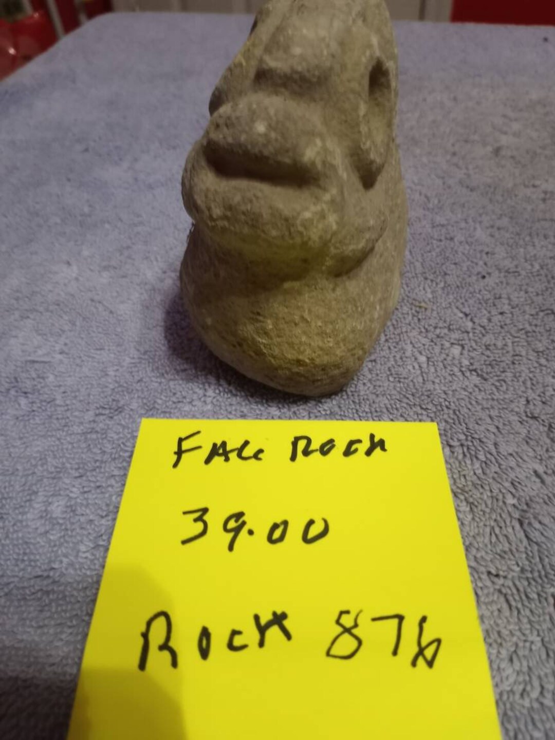 Face Rock Hand Carved by the People of the Dominican Republic Very Good ...