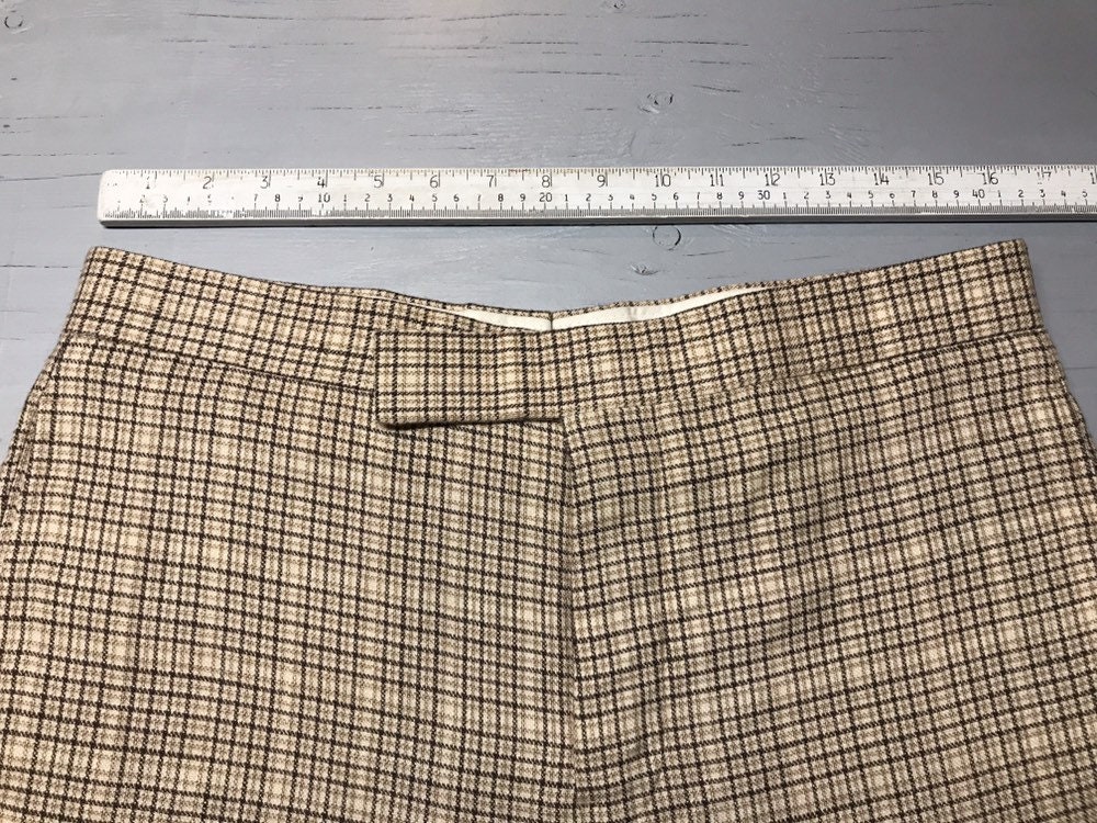 Full length Tan plaid skirt - Etsy 日本
