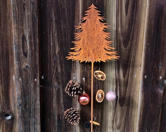Patina garden stake "fir"