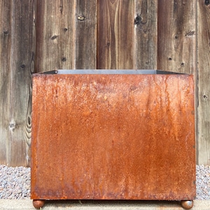 Plant Pot Flowerpot Square 40 x 30 cm Rust