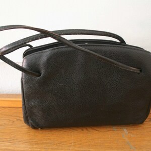 Noble Vintage Leather Handbag, USA, Original 50s image 3