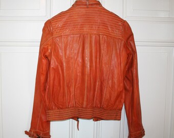 Bruno Banani Leather Orange Shabby Chic 