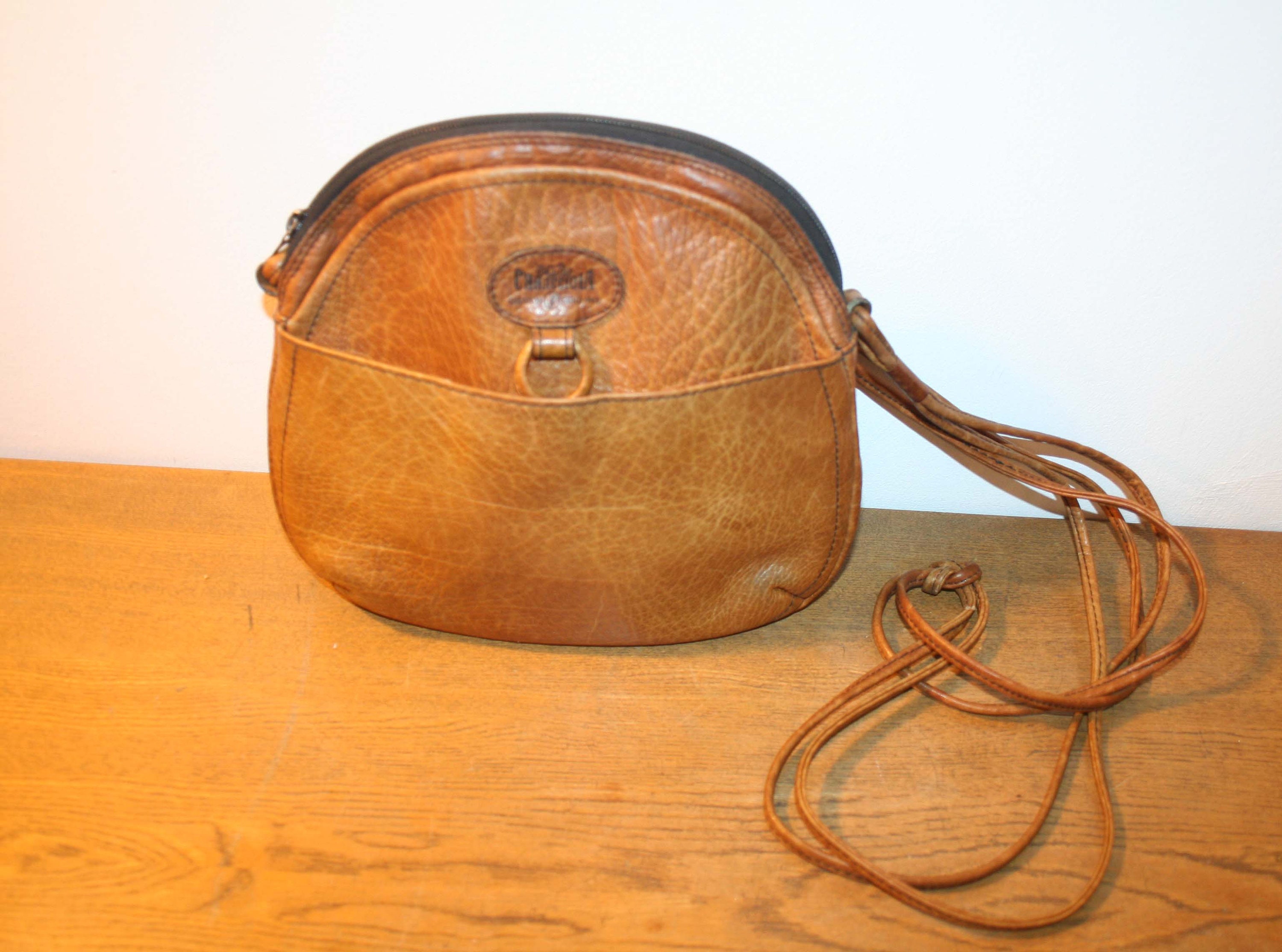 Goldpfeil Caracciola Tasche, lässige Vintage Schultertasche