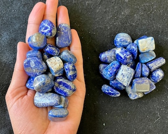 Lapis Lazuli Tumbled Stones | Tumbled Crystals | Lapis Pocket Stone | Worry Stones | Crystal Decor | Crystal Gifts | Cleansing | Home Decor
