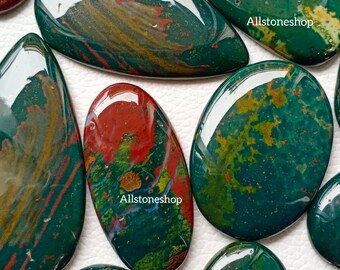 Semi-Precious Loose Gemstone Natural NEW BLOOD STONE Cabochon Smooth Pear /& Fancy of New Blood Stone For Jewelry Making