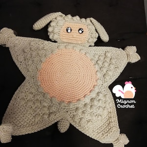 Lamb lovey security blanket crochet pattern amigurumi