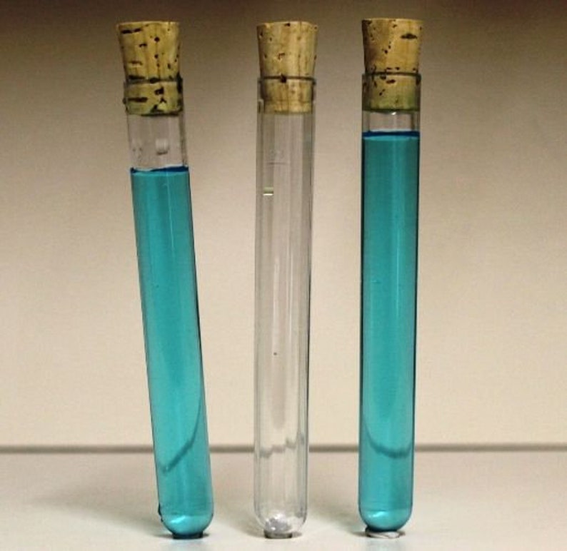 20ml Clear Plastic Test Tubes with Cork Stoppers and Tray Etsy